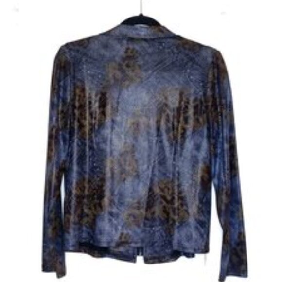 Damee Inc Zip Up Jacket + Top Snake Skin Print - Picture 2 of 2